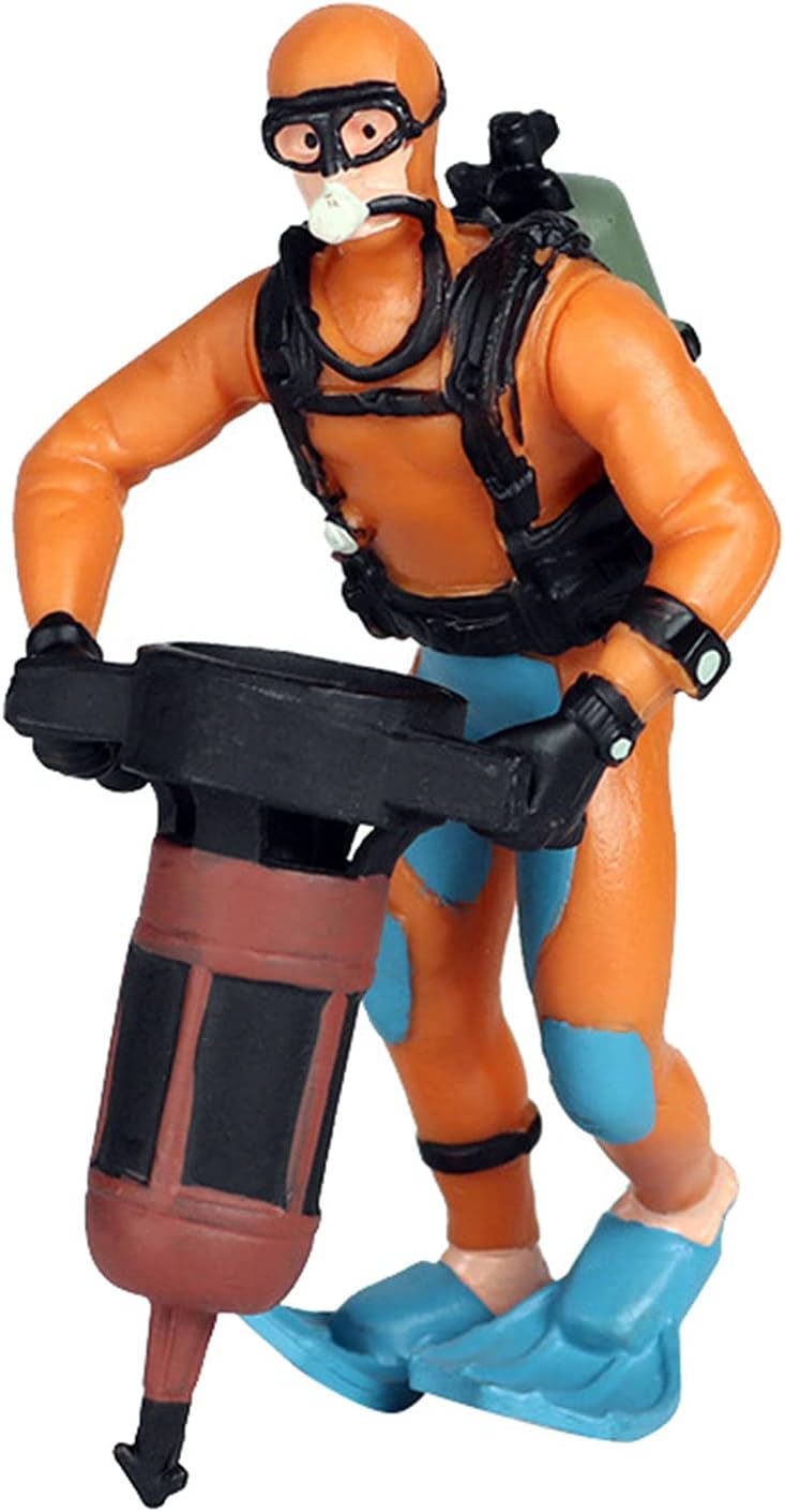 klarako Realistic Miniature Diver Figure Scene Diving Adventure Oceans Pavilion Decor Fish Tank Mini Swimmer Figurine Toy Party Supplies  style 4 - Image 3