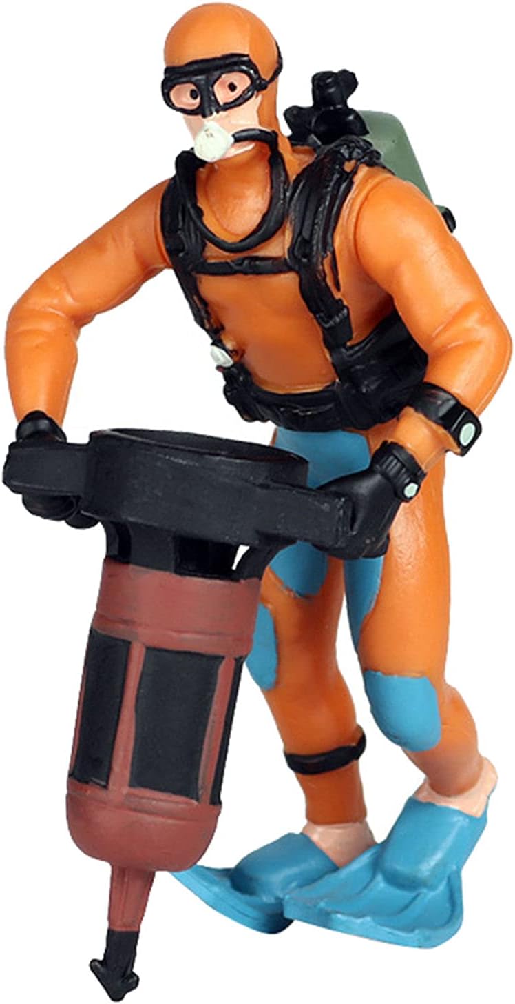 klarako Realistic Miniature Diver Figure Scene Diving Adventure Oceans Pavilion Decor Fish Tank Mini Swimmer Figurine Toy Party Supplies  style 4 - Image 1