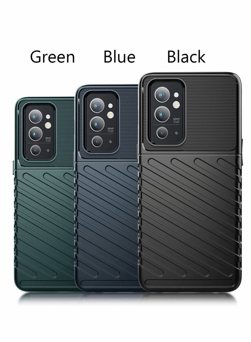 كابتن تيك for Oneplus 9RT Case, 1+ 9RT Case with Screen Protector Shock Absorption Anti Scratch Heavy Duty Durable Drop Protection Cell Phone Cover, Accurate Cutout, Easy Installation(Black, 2 Pieces) KSA | Riy - Image 4
