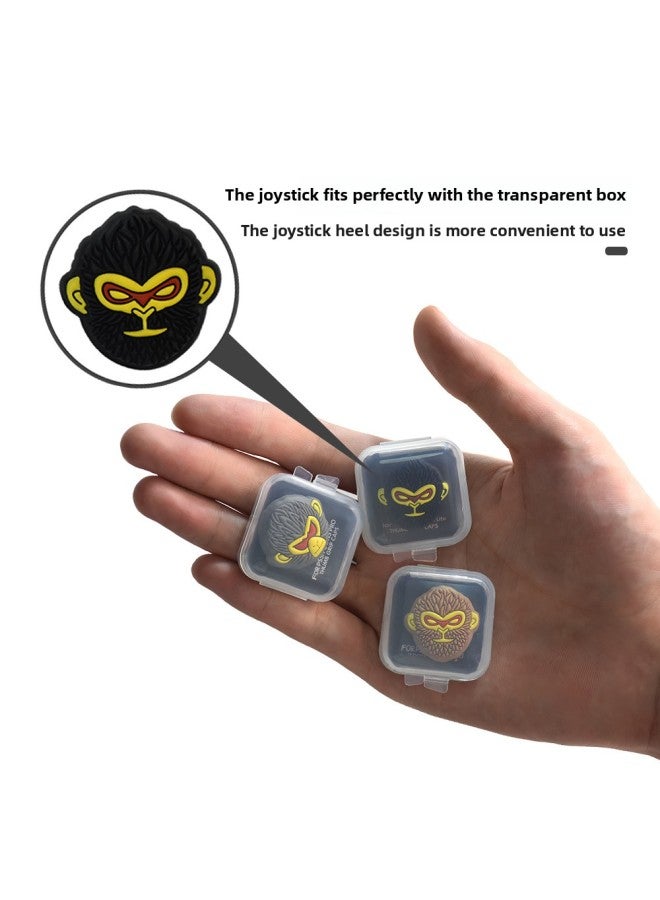Two Pack Black Myth Goku PS5 Handle Rocker Cap Switchpro Key Protective Case Xbox Silicone Cap-Product Color:Brown Monkey* Black Packaging  - Image 2
