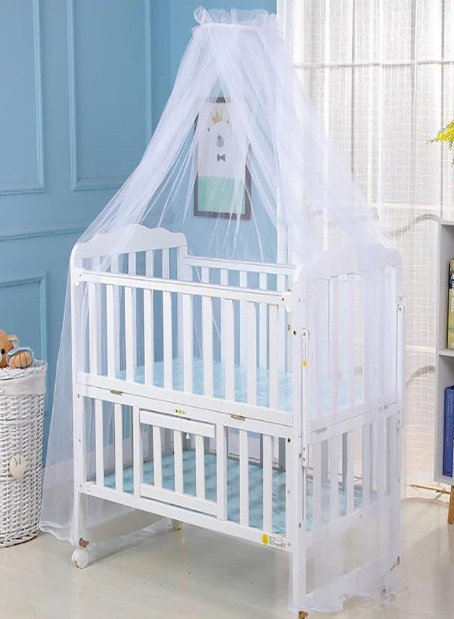Vawolecy Baby Infant Hanging Mosquito Net,Toddler Dome Canopy Bed Netting, Palace-Style Crib Bedding Breathable Mesh（No Stand） - Image 1