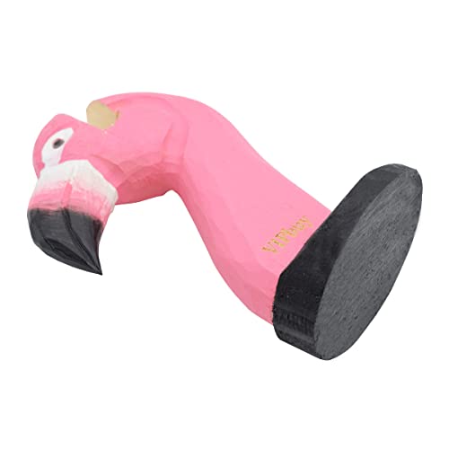 VIPbuy Handmade Wood Carving Eyeglasses Holder Stand Sunglasses Display Stand Home Office Desk Décor Gift (Flamingo) - Image 3