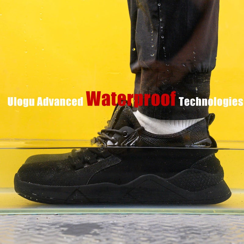 ulogu Waterproof Shoes for Women Non Slip Work Sneakers Walking Shoes Water Resistant Slip on Black Food Service Zapatos de Trabajo para Mujer Antideslizantes - Image 5