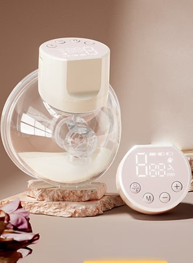 Breast Pump,Electric Breast Pump,Portable Hands-Free Breast Pump Wearable,3 Mode 10 Levels Memory Function Rechargeable Milk Extractor with Massage and Breastfeeding Pumping Mode,Smart LED Display - Image 5