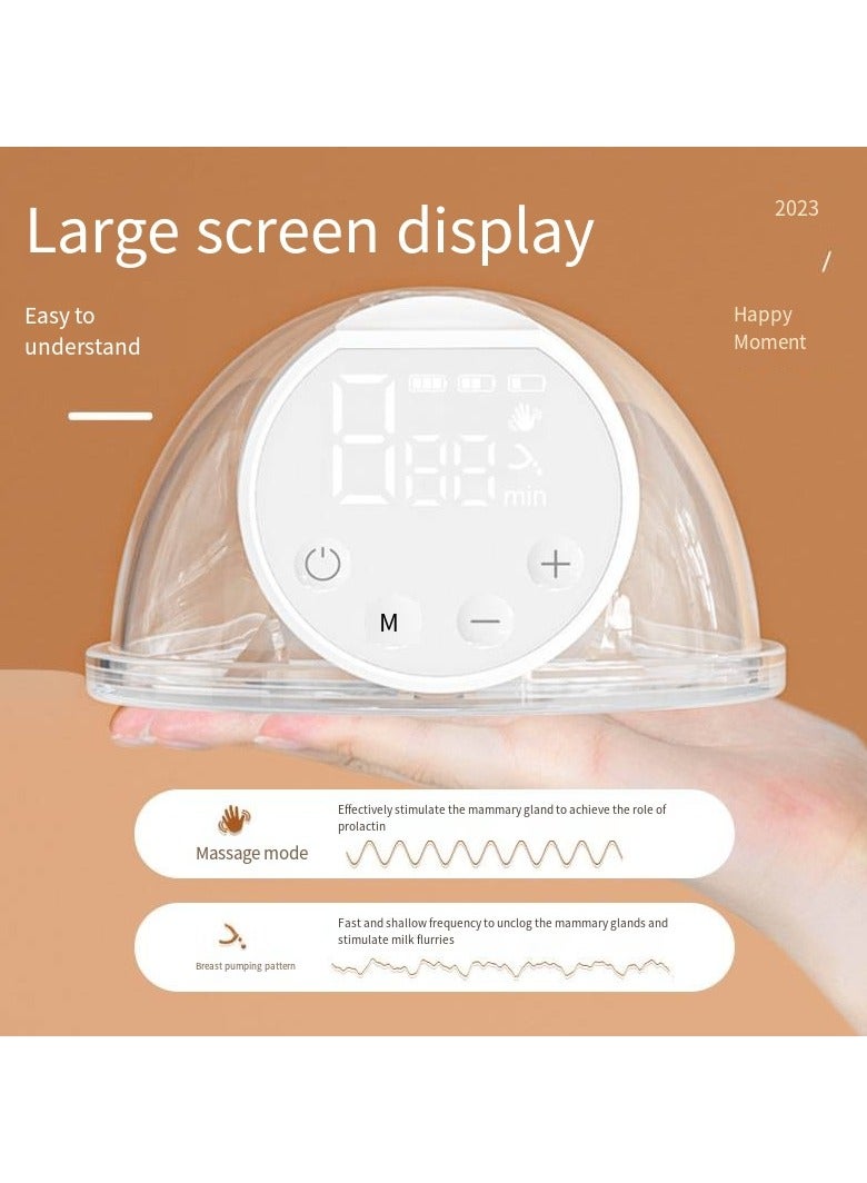 Breast Pump,Electric Breast Pump,Portable Hands-Free Breast Pump Wearable,3 Mode 10 Levels Memory Function Rechargeable Milk Extractor with Massage and Breastfeeding Pumping Mode,Smart LED Display - Image 4