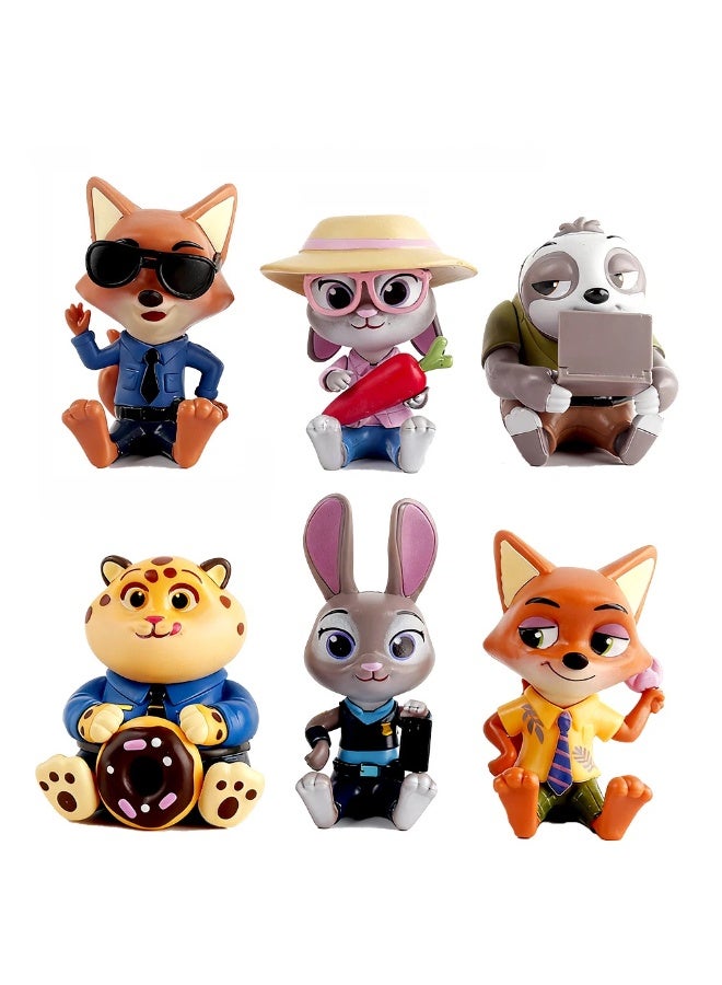 عام زوتوبيا نموذج سطح المكتب الديكور الثعلب نيك أرنب ضابط شرطة الكرتون صندوق أعمى دمية - Image 1