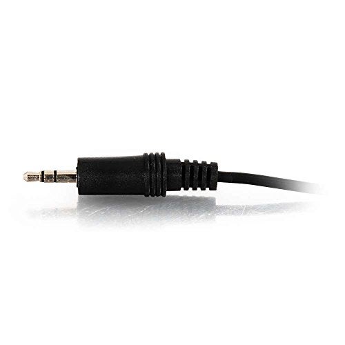 C2G/ Cables To Go Legrand - C2G 3.5MM Stereo Audio Cables, 3.5MM Male to Male Cord, Black Audio Cable with In-Wall, CMG-Rated Jacket, 3 Foot 3.5MM Audio Cable, 1 Count, C2G 40412 - Image 2