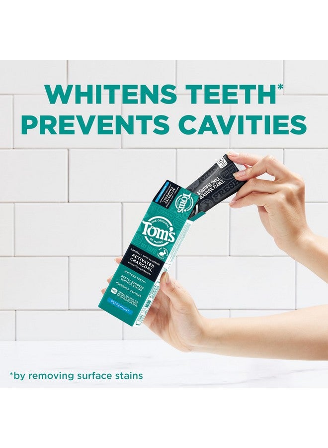 تومز أوف ماين معجون أسنان تومز أوف ماين بالفحم النشط الطبيعي مع الفلورايد والنعناع، 4 أونصة (عبوة من 3 قطع) - Image 3