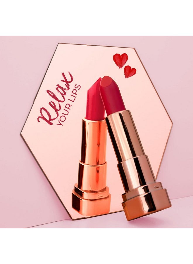 Just Herbs Matte Lipstick, Hydrating Nourishing And Liquid Waterproof Long Stay Relaxed Matte Bullet Lipsticks For Women 4.2 Gm (Dirty Rose)  - Image 3