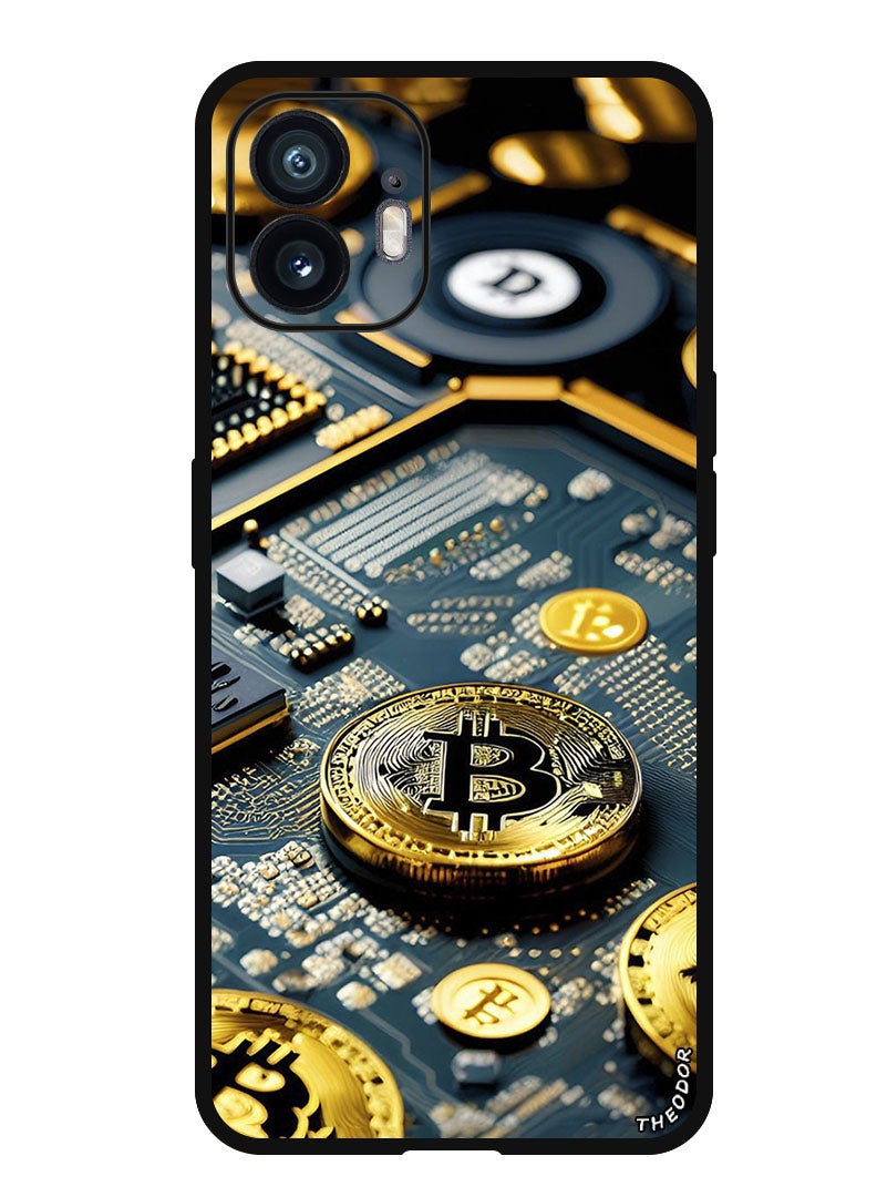 Theodor Protective Case Anti Scratch Shock Proof Bumper Cover For Nothing Phone (2) Bitcoin 1 - Image 1