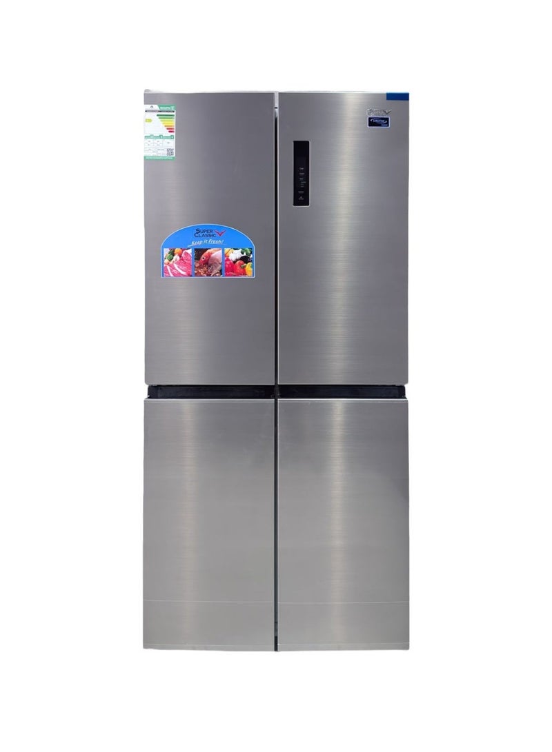 Super Classic 4 Door Refrigerator 601 Liter 21.20 Cu.ft Silver Inverter- SPCRF4-666 - Image 1