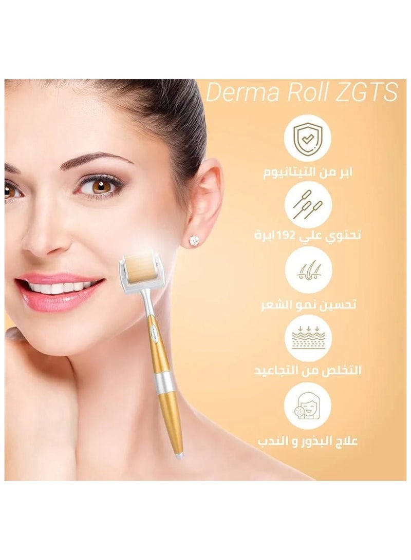 زد جي تي اس اسطوانة تدليك للبشرة بإبرة مايكرو ذهبي 1 مم - Image 2