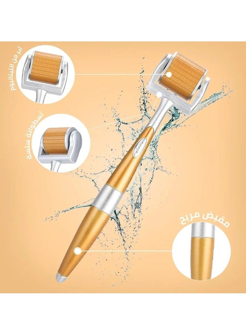 زد جي تي اس اسطوانة تدليك للبشرة بإبرة مايكرو ذهبي 1 مم - Image 5