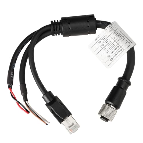 HangTon M12 Aviation 12 Pin Female Cable for DJI Livox Mid360 LiDAR Sensor to Computer Ethernet Power Debugging 1 to 3 Splitter ACoded Connector to RJ45 and Flying Leads 25cm - Image 3