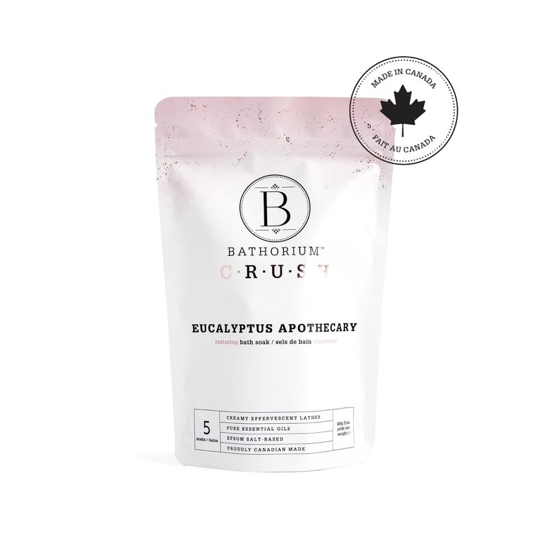 Bathorium Eucalyptus Apothecary Crush Muscle Recovery Bath Soak Eucalyptus Tea Tree Oils PostWorkout Sinus Relief pHBalanced 5 Baths 21 oz - Image 2