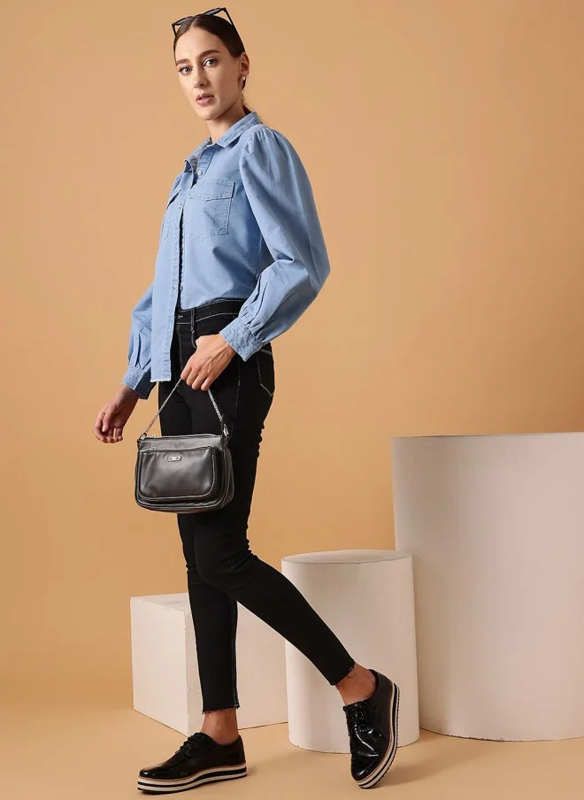 STREET 9 Slim Fit Dark Stretchable Jeans for Women