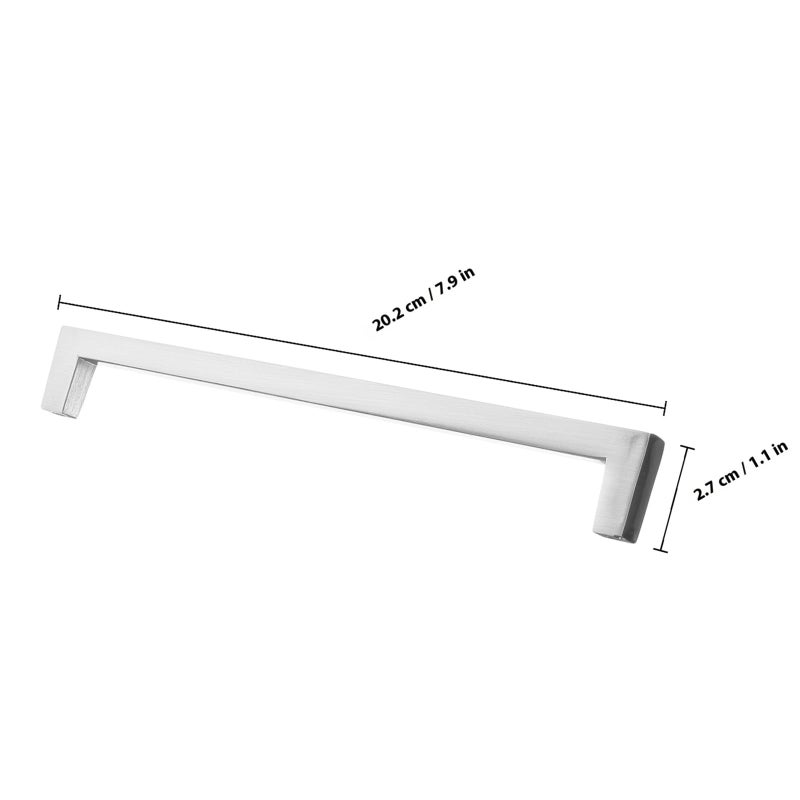 Aluminum Alloy Cabinet Handles 192mm Hole Spacing Matte Finish Kitchen Wardrobe Pulls - Image 3