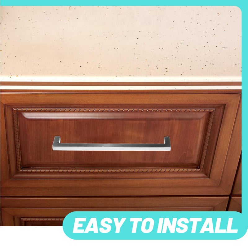 Aluminum Alloy Cabinet Handles 192mm Hole Spacing Matte Finish Kitchen Wardrobe Pulls - Image 4