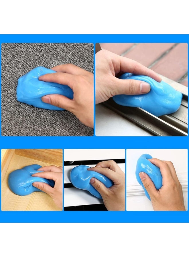 ECVV ECVV 2Pack Car Cleaning Gel Putty Reusable Cleaning Car Gel for Interior, Car Vents, Keyboard, PC, Universal Dust Removal Cleaner Supplies Car Detailing Kit - Image 3