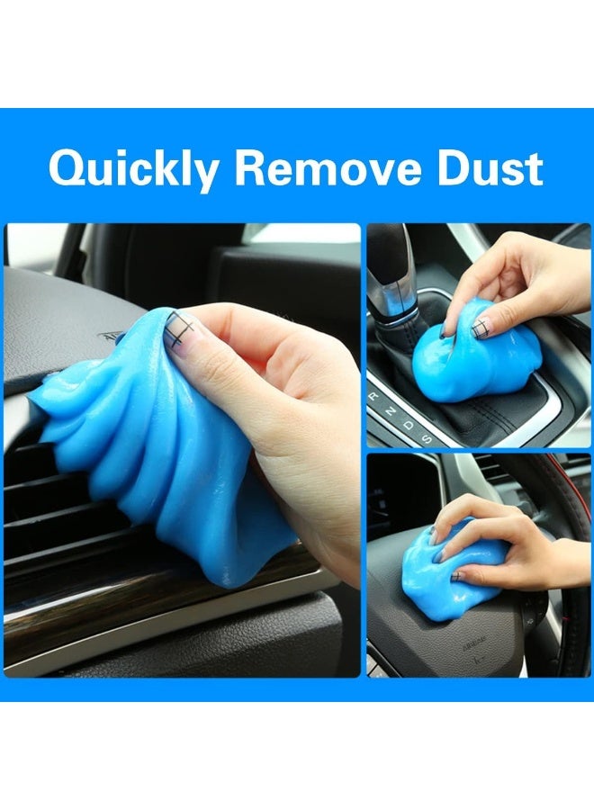 ECVV ECVV 2Pack Car Cleaning Gel Putty Reusable Cleaning Car Gel for Interior, Car Vents, Keyboard, PC, Universal Dust Removal Cleaner Supplies Car Detailing Kit - Image 2