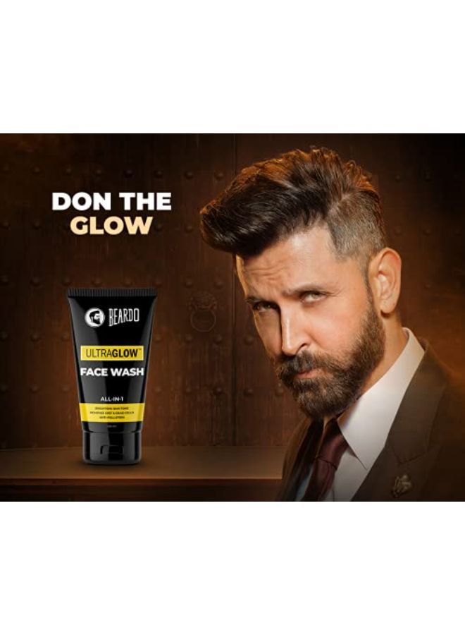 BEARDO Ultraglow Facewash For Men, 100 Ml (Pack Of 2) - Image 3