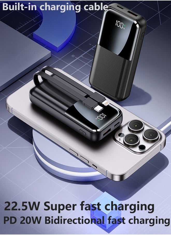 Univer Tang Rated Capacity 10000mAh Mini Power Bank, PD 22.5W USB-C Small Portable Charger - Bidirectional Fast Charging -  PD3.0 QC4.0 Fast Charging Battery Pack - High-Speed Portable Power Source - Portable Fast Charger Mobile power supply for iPhone 16/15/14 Series, Samsung, Huawei, Xiaomi, Redmi, Vivo, Oppo, iPad, Apple Watch and More  - Image 2