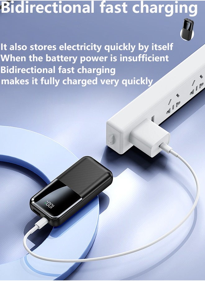 Univer Tang Rated Capacity 10000mAh Mini Power Bank, PD 22.5W USB-C Small Portable Charger - Bidirectional Fast Charging -  PD3.0 QC4.0 Fast Charging Battery Pack - High-Speed Portable Power Source - Portable Fast Charger Mobile power supply for iPhone 16/15/14 Series, Samsung, Huawei, Xiaomi, Redmi, Vivo, Oppo, iPad, Apple Watch and More  - Image 4