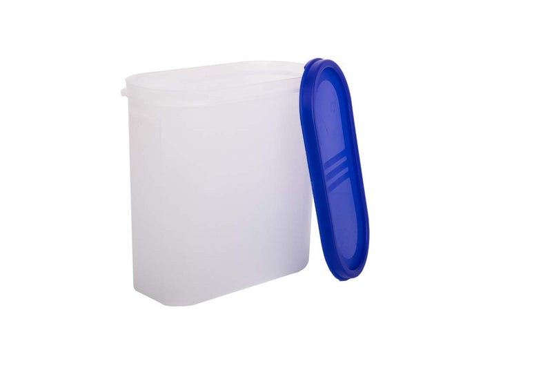 Urmila Plastic® Modular Plastic Storage Container for kitchen Set, 1800ml, (7.6 Cup/60.9 Oz) (Blue, Pack of 8) - Image 5