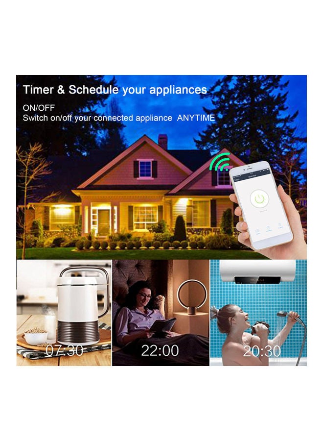 NIBEMINENT 16A Brazil Standard Intelligent Socket White  - Image 3