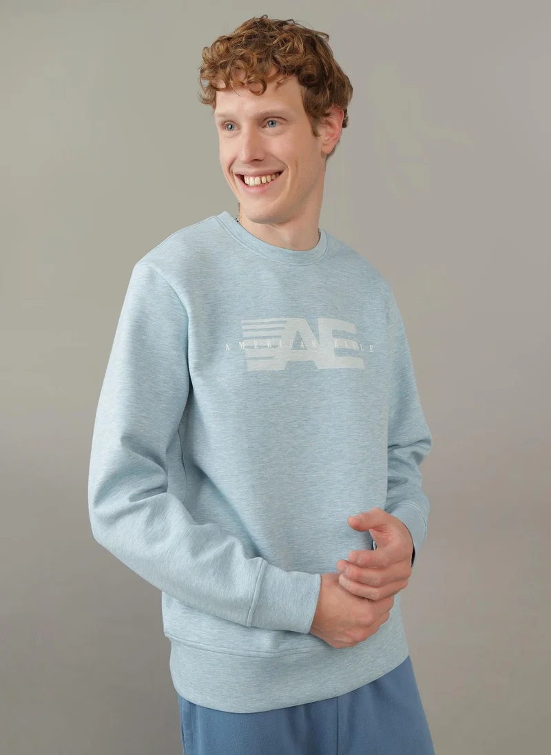 امريكان ايجل Logo 24/7 Crew Neck Sweatshirt