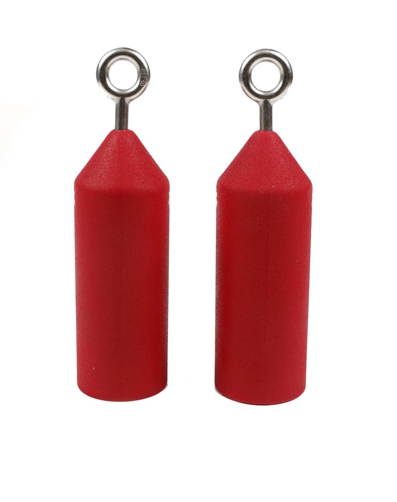 Atomik Climbing Holds Atomik Rock Climbing Holds 2.75 inch Pipes Set of 2 in Red for Grip and Strength Training As Seen on American Ninja Warrior - Image 1