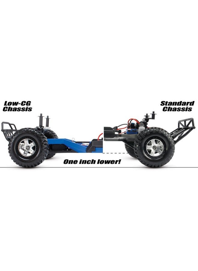 TRAXXAS مجموعة تحويل منخفضة مركز الجاذبية لسيارة 1/10 سكيل سلاش 2Wd، زرقاء - Image 2