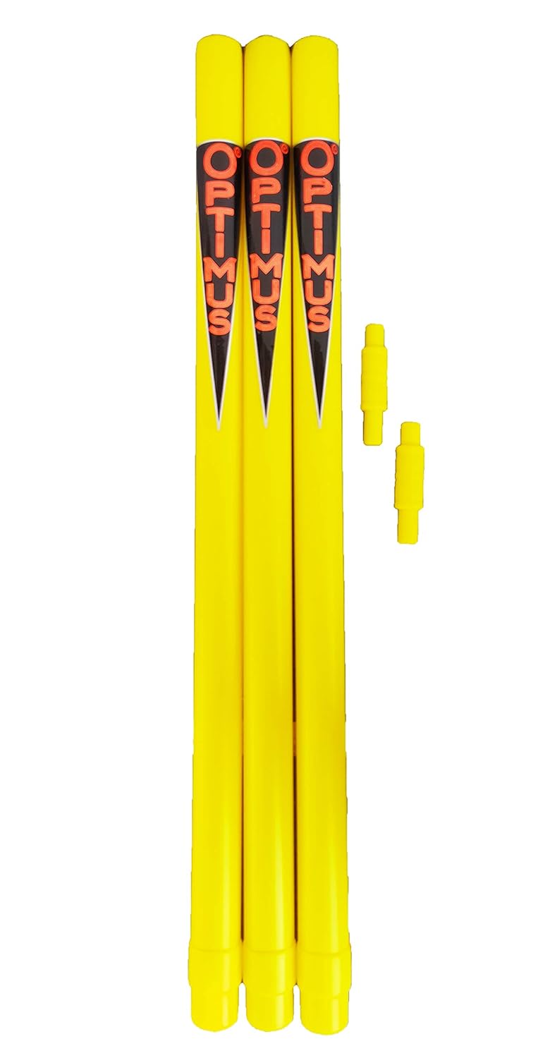 Optimus Optimus Full Size Cricket Plastic Stump Set 30 Inch 6 Stumps 2 Base 4 Bailsfor 12 Yr Above Tennis Ball Cricket Match  - Image 5