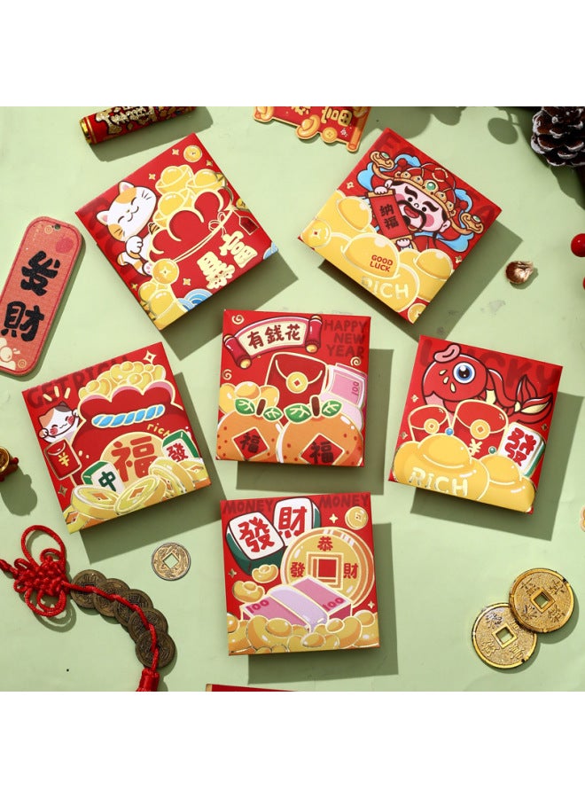 YS New Year's Day Is A Small Size Creative Red Envelope Spring Festival Snake Year Cartoon New Year's Money Red Envelope Bag Manufacturers - Image 1