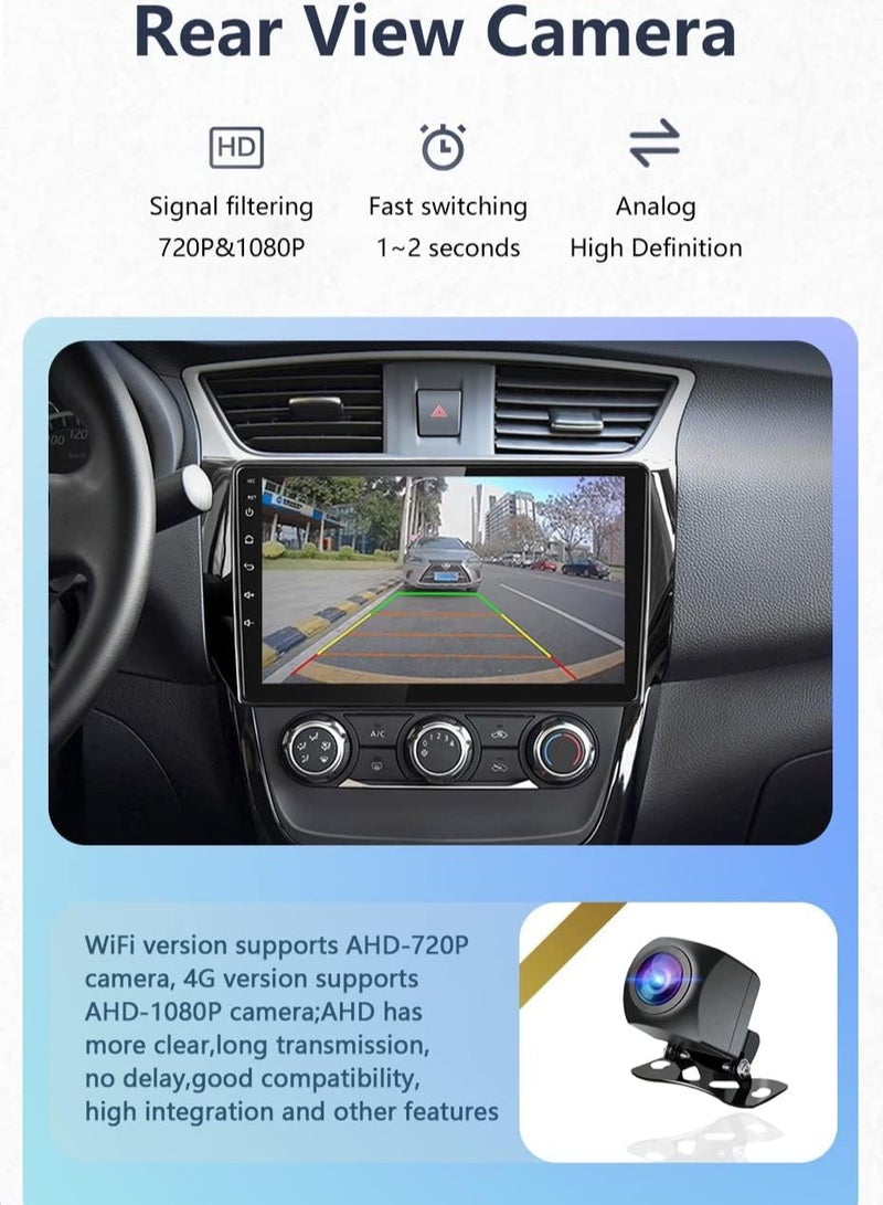 ستيريو سيارة أندرويد لسيارة Nissan Sunny 2014 2015 2016 2017 2018 2019 2GB RAM 32GB ROM 10 بوصة Apple Carplay، MirrorLink WiFi BT، DSP IPS شاشة تعمل باللمس مع كاميرا AHD متضمنة - Image 5