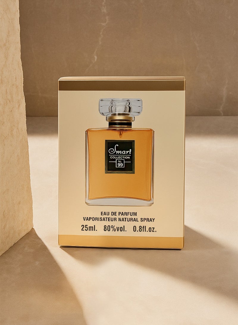 سمارت كولكشن  عطر رقم 99 من مجموعة إليجانت سمارت للنساء - 25 مل | عطر نسائي طويل الأمد برائحة البودرة والخشب - Image 3