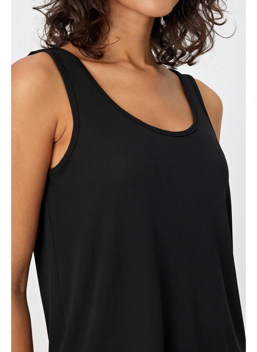 Alexander Gardi Thick Strap U Neck Ribbed Women's Tank Top (B24-0068)  - Image 5
