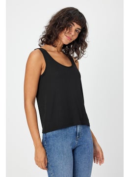 Alexander Gardi Thick Strap U Neck Ribbed Women's Tank Top (B24-0068)  - Image 4