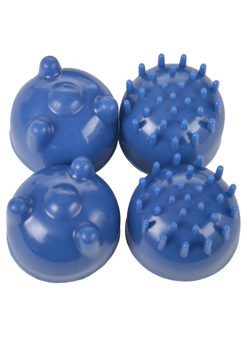 دينكس جهاز تدليك محمول باليد مزدوج الراس لكامل الجسم بالتسخين والاهتزاز بالاشعة تحت الحمراء لتدليك الانسجة الكهربائية مزدوجة الايقاع والرقبة والكتف والظهر والذراعين والساق والقدم وعضلات الساق - Image 3