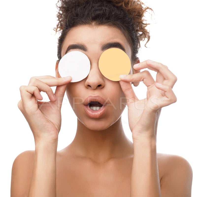 Appearus Facial Sponges - APPEARUS Compressed Natural Cellulose Face Sponge - Made in USA - Spa Sponges for Face Cleansing, Massage, Pore Exfoliating, Mask, Makeup Removal (50 Count) (White) - Image 2