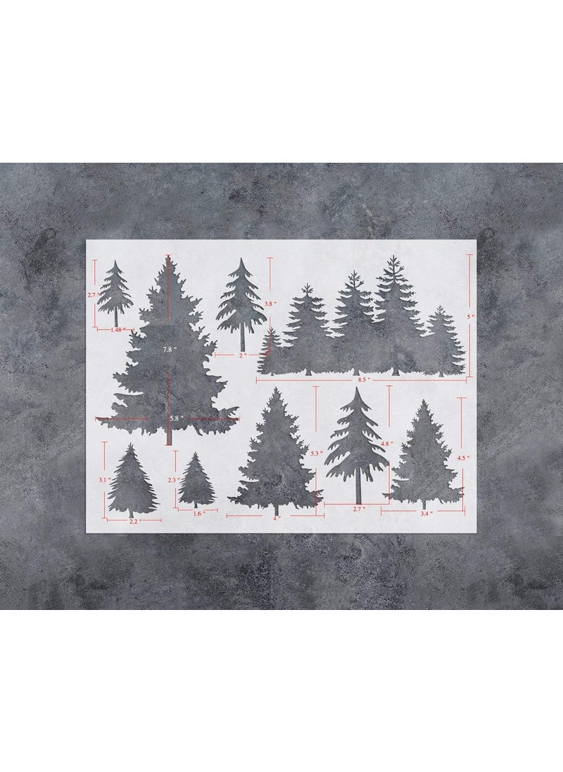 G GSS Designs GSS Designs Tree Decor Stencil - Large Tree Stencil (12x16 Inch) for Painting & Craft - Window Wall Furniture Fabric Wood Stencils -Reusable Template(SL-031)  - Image 5