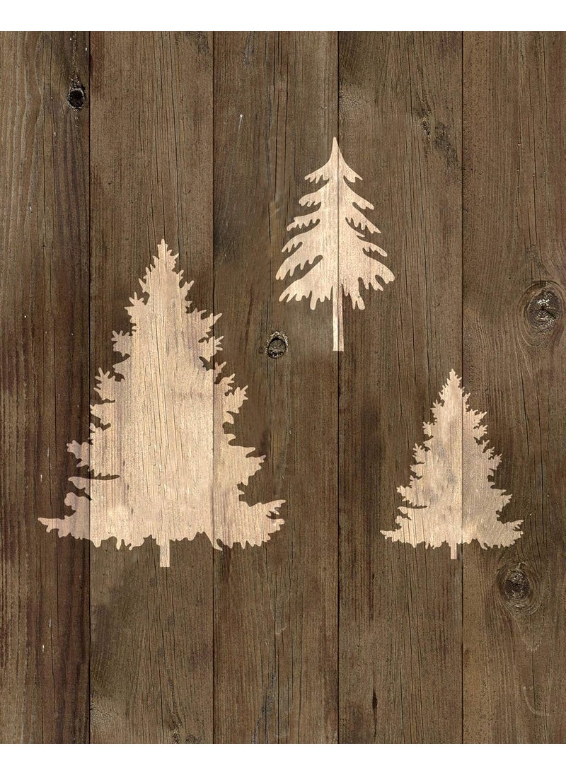 G GSS Designs GSS Designs Tree Decor Stencil - Large Tree Stencil (12x16 Inch) for Painting & Craft - Window Wall Furniture Fabric Wood Stencils -Reusable Template(SL-031)  - Image 2