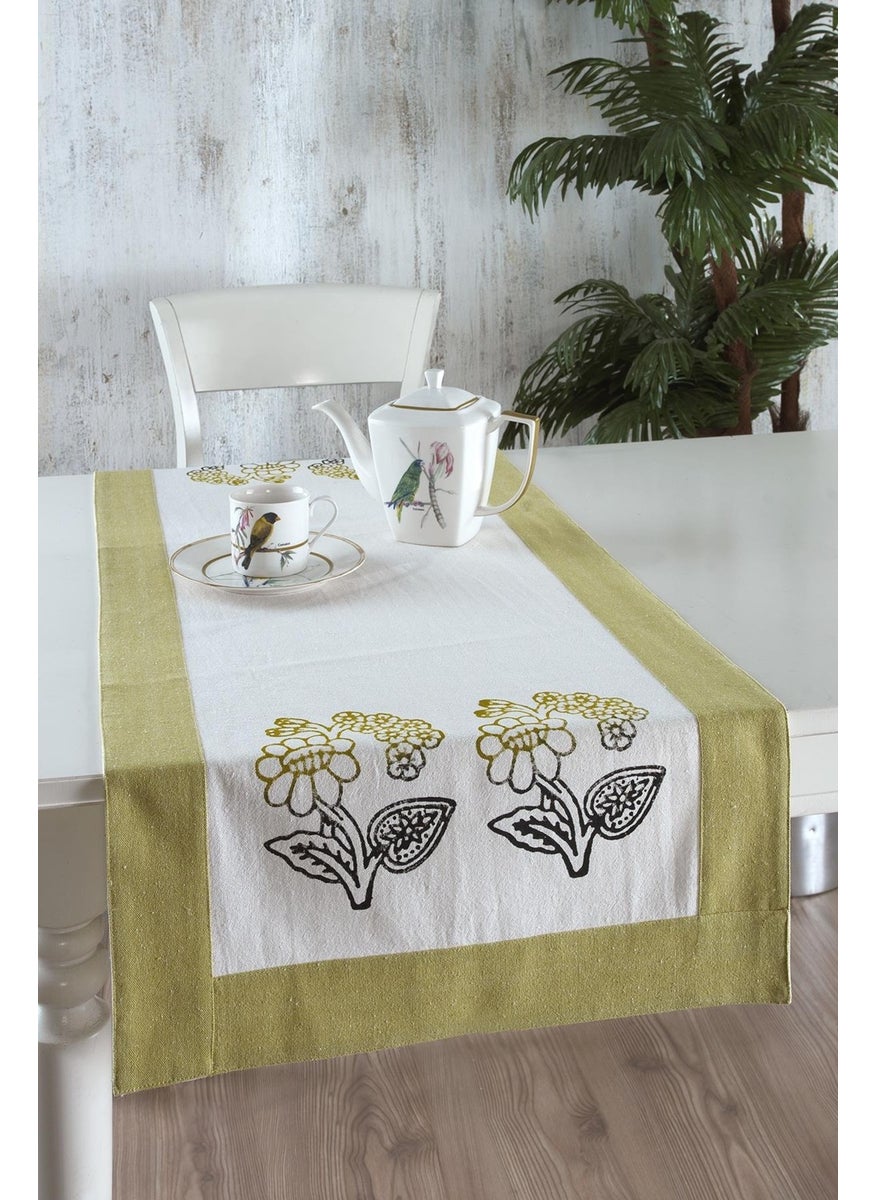 Buldan Linen Bordered Stone Printed Flower Patterned Runner - pzsku/Z7F32435F984F8363676BZ/45/_/1741285976/7d167213-6928-47e0-8429-44a286aac466