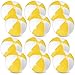 Chitidr 12 Pcs 16 Beach Ball PVC Inflatable Ball Bulk Blow up Pool Balls for Swimming Pool Summer Hawaiian Tropical Theme Party Favors Decorations Favors Supplies Yellow - Image 2