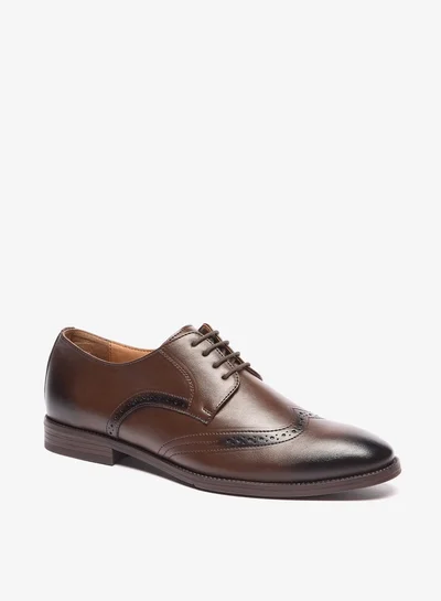 LBL by Shoexpress Perforated Lace-Up Derby Shoes