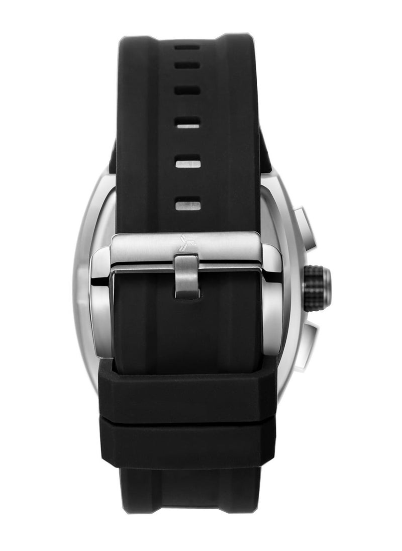 TORNADO - Tornado XENITH MULTI FUNCTION Men's VX9J,High Precision Japanese Quartz Movement Watch, Multi Function Display and Premium Flexible & Durable Silicone Strap - T23105-SSBB, Black - Image 1