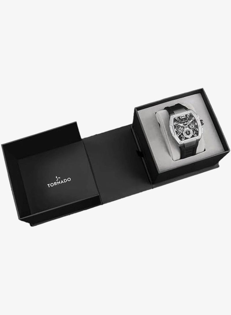 TORNADO Men's Premium Flexible & Durable Silicone Multi Function Watch T23105-SSBB - 43mm mm - Image 5