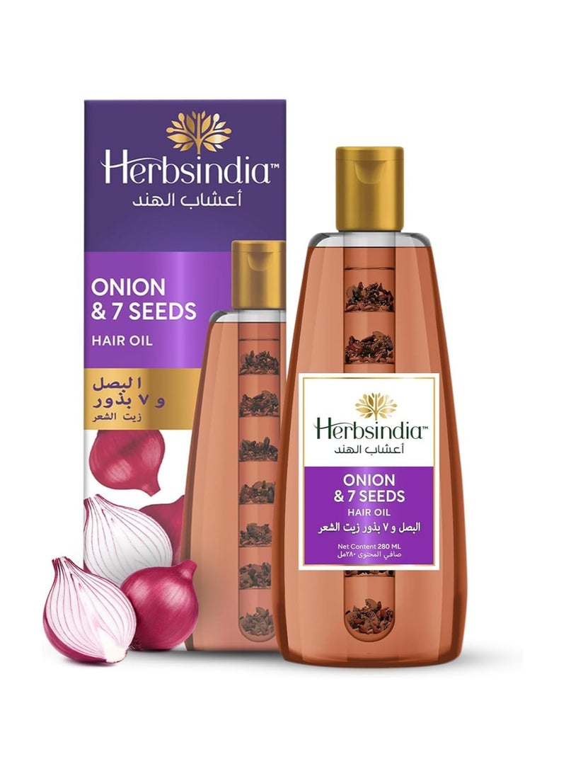 Onion & 7 Herbal Seeds Hair Oil With Nourish Tube Makes Hair Stronger & Longer Silicone & Paraben Free - 280ml - pzsku/Z7F32964B75C98BC4E9E1Z/45/_/1739032715/b8661451-d458-4979-b55c-c5ae28447d40