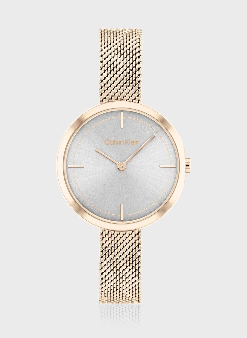 CALVIN KLEIN Beam Mesh Strap Analog Watch