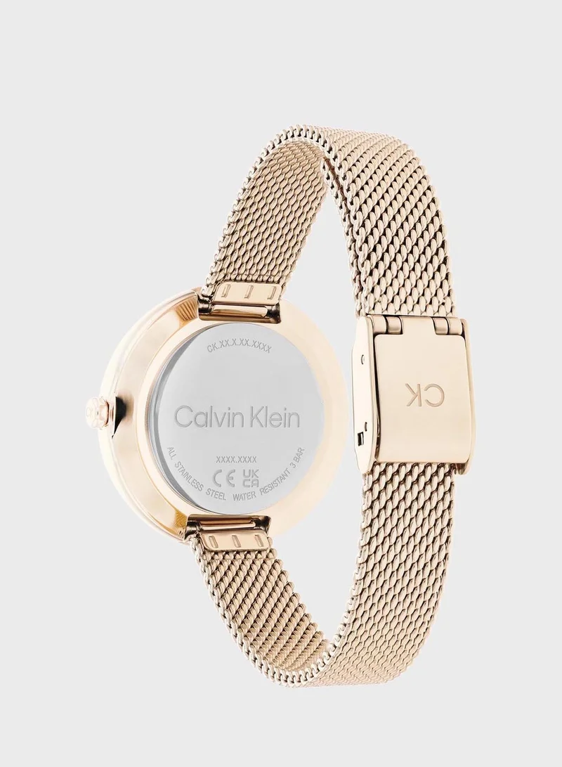 CALVIN KLEIN Beam Mesh Strap Analog Watch